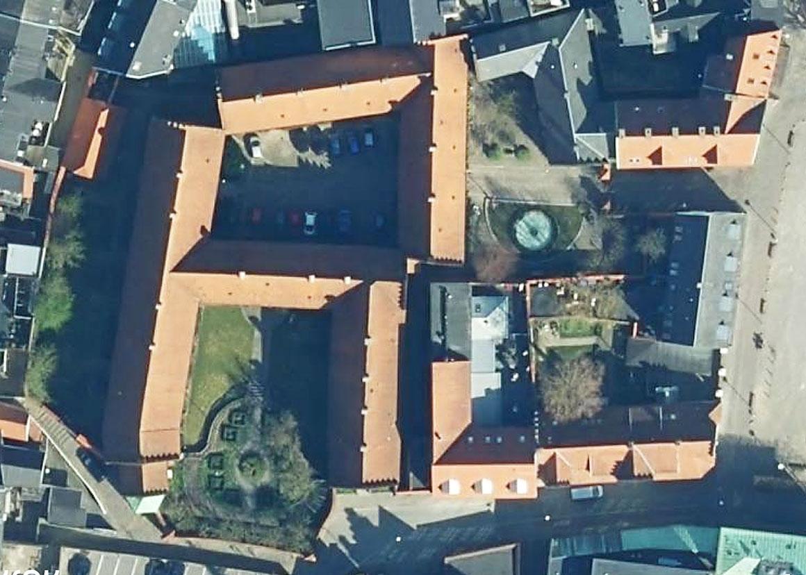 Luftfoto af Aalborg Kloster