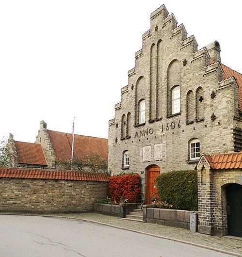 Skolefløjens gavl ved Aalborg Kloster